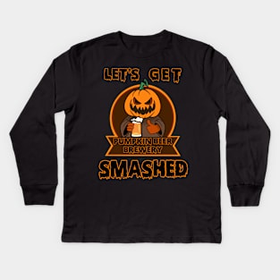 Pumpkin Beer Brewery Kids Long Sleeve T-Shirt